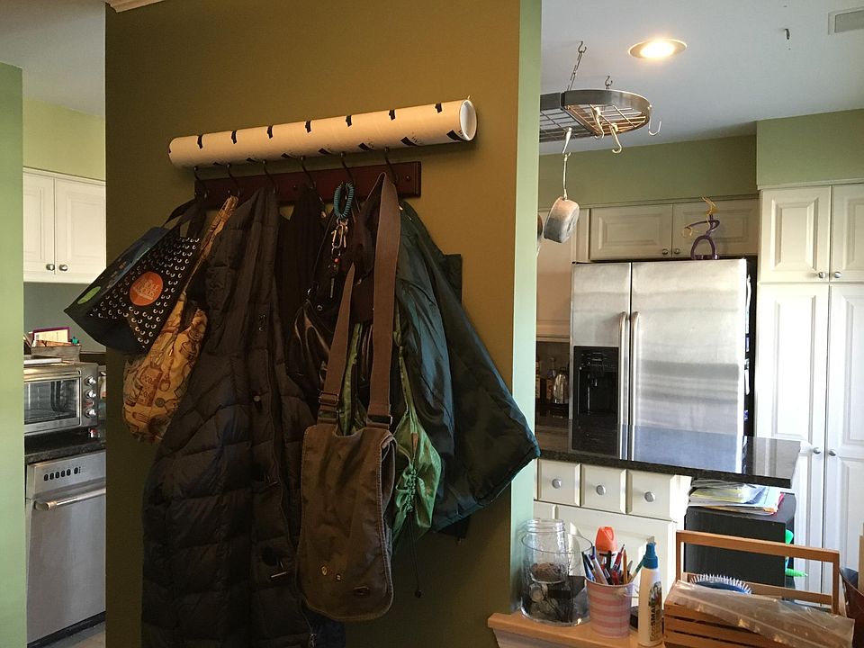 Hooks inside front door