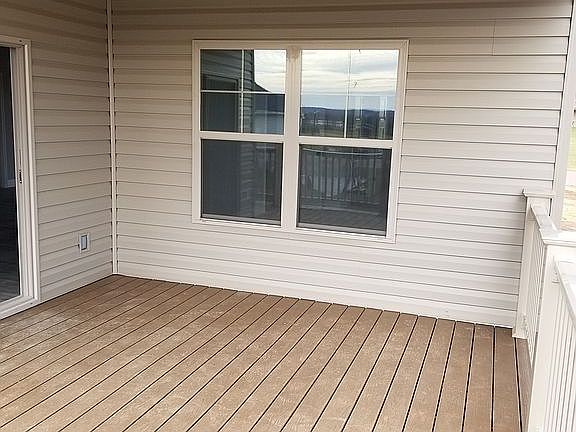 Covered deck with fan