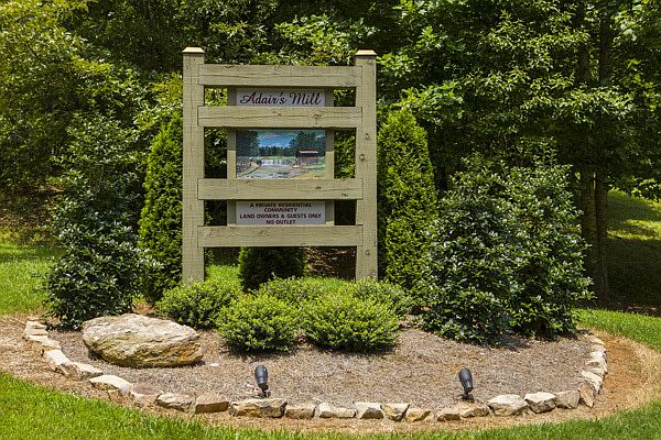 Adair's Mill entry sign