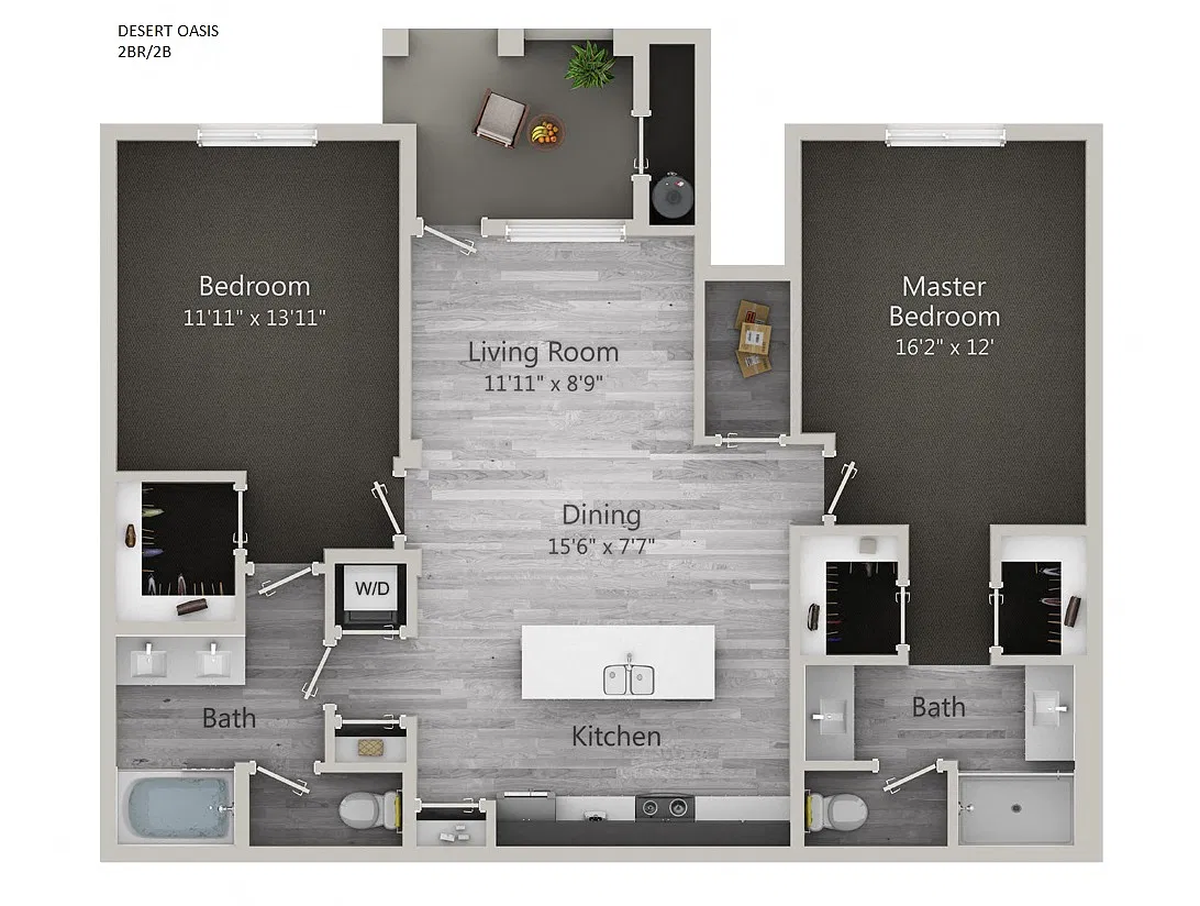 Floor plan Desert Oasis