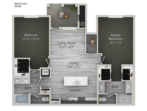Floor plan Desert Oasis