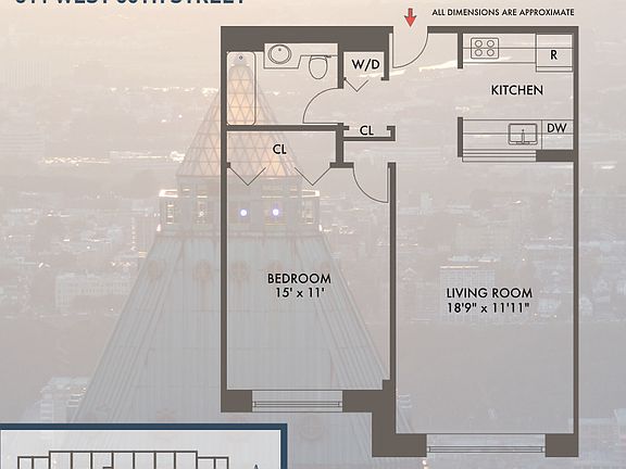 2nd image of 311 W 50th St APT 3L1