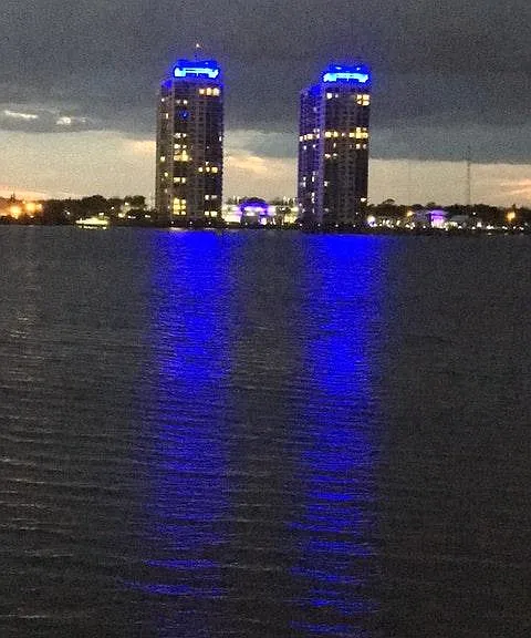 Nighttime view
