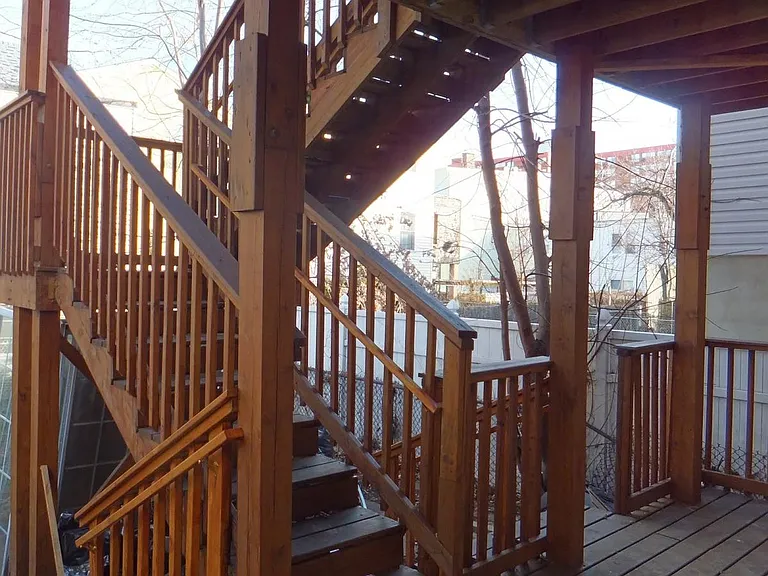 Attached covered deck