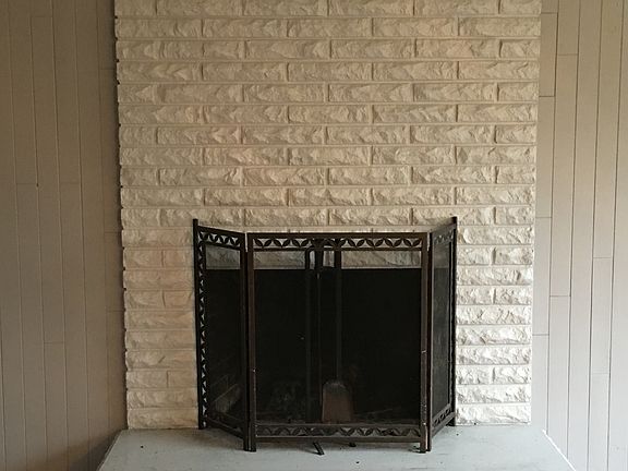 Wood burning fireplace