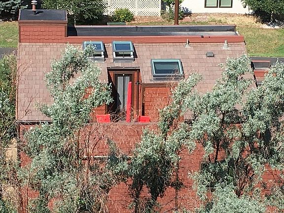 Roof deck viewed from above