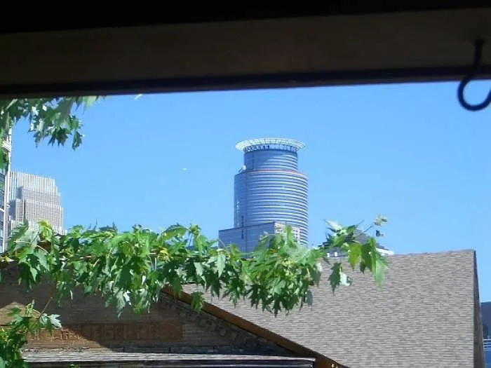 City views from the top floor private porch