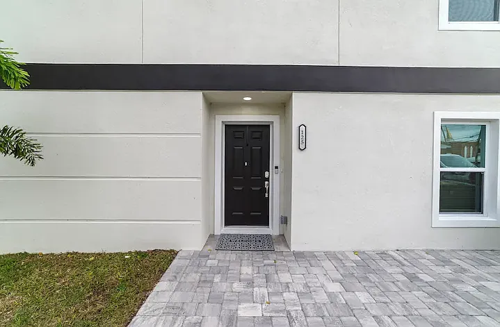 Private entrance with plenty of off-street parking.
