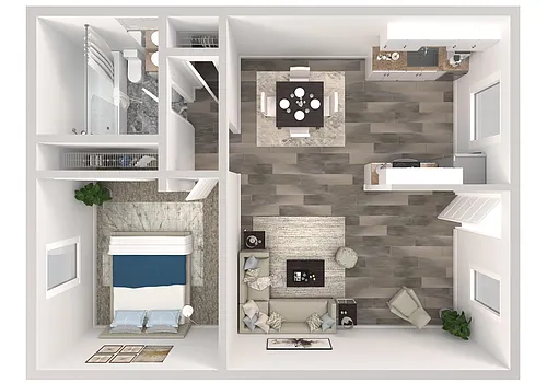 Floor plan One Bedroom