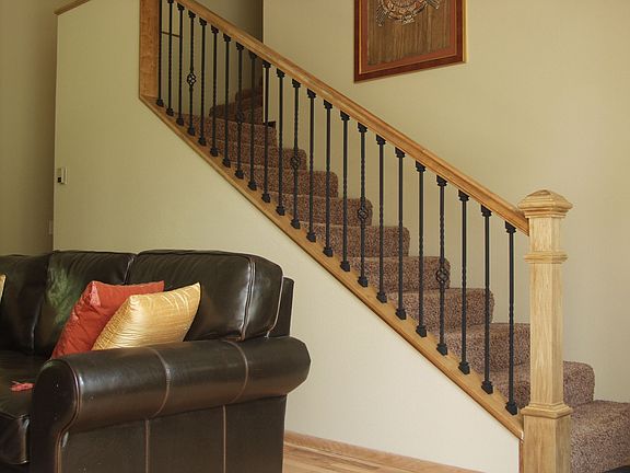 Iron stair railing