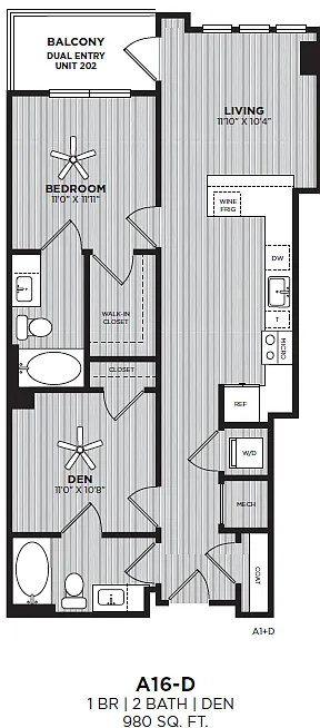 Floor plan A16-D