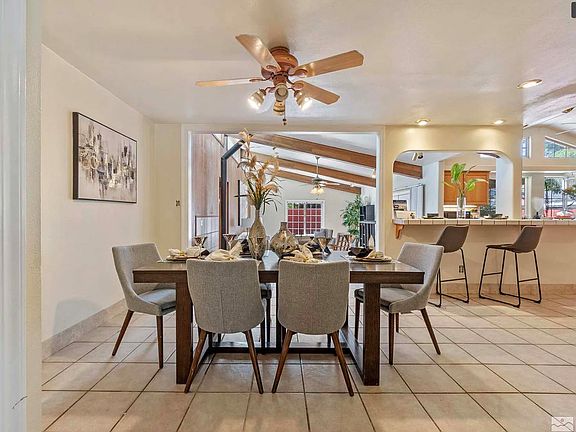 Furniture is professionally staged.