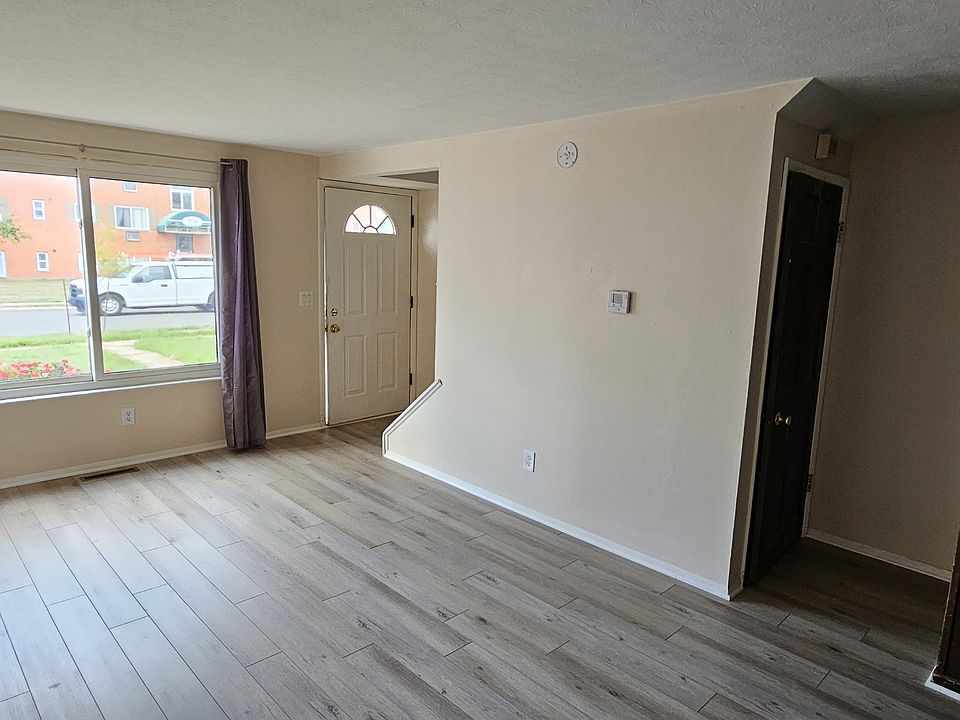 Living room with new floor