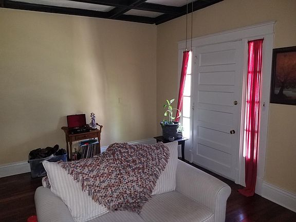 Living room and private porch entrance