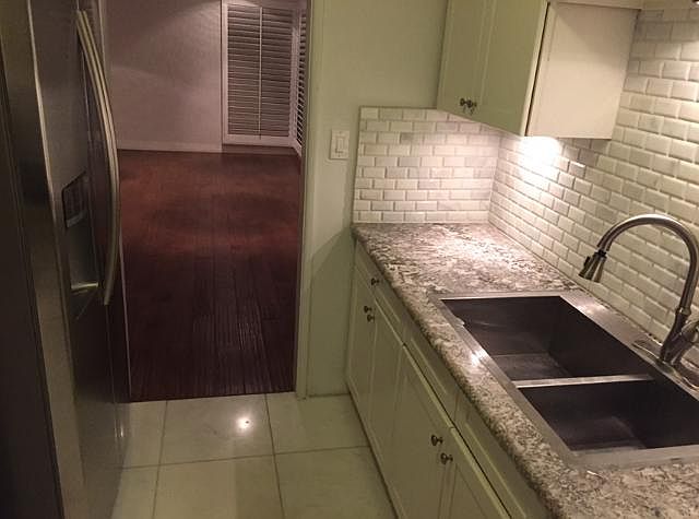 Kitchen with under cabinet lights