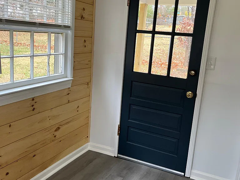 Laundry room and back door