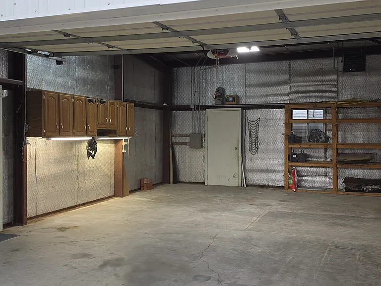 Inside shop view from the main rollup door