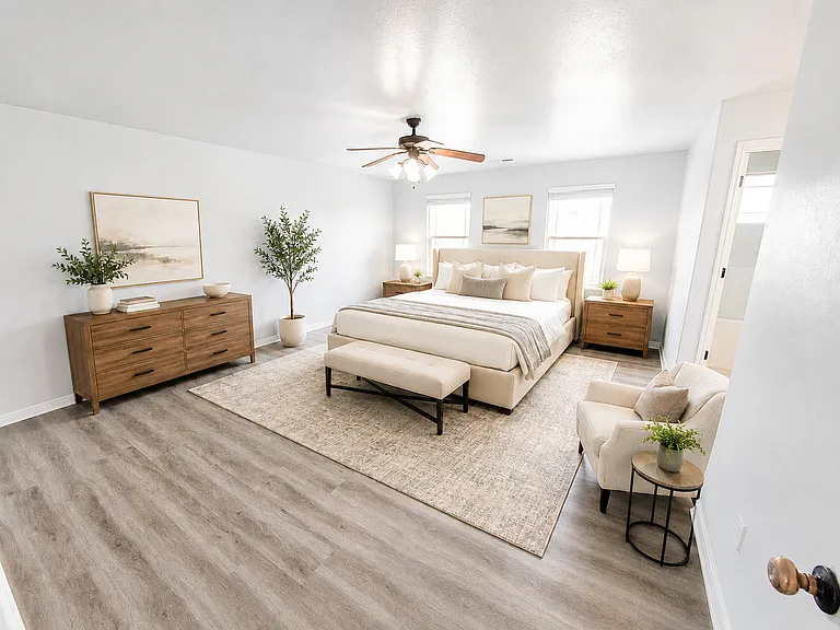 Master bedroom (furniture not included)