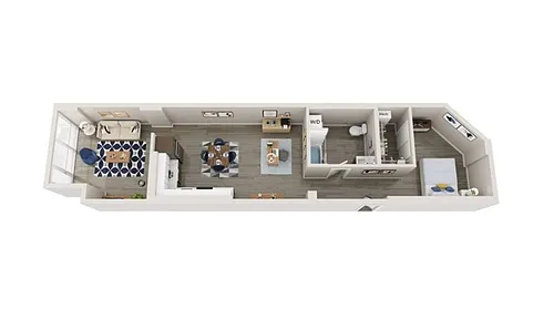 Floor plan Modern Live/Work Space