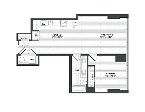 Floor plan 1H