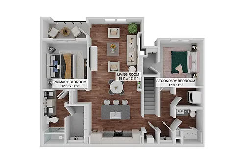 Floor plan The Crossing (B1U)