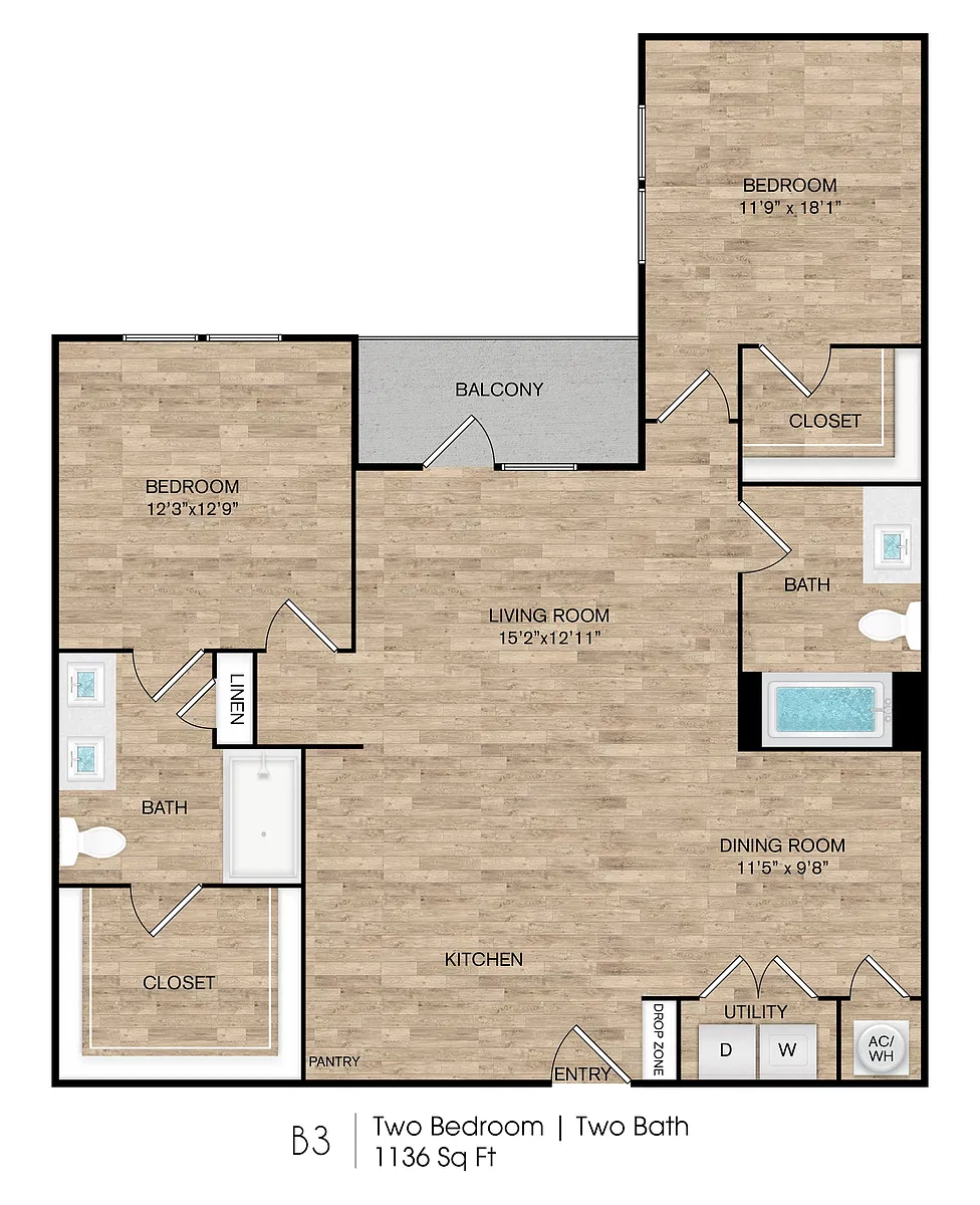 Floor plan B3