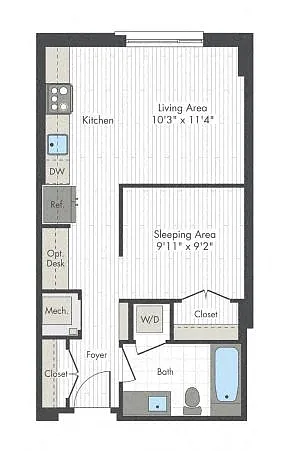 Floor plan Studio-B