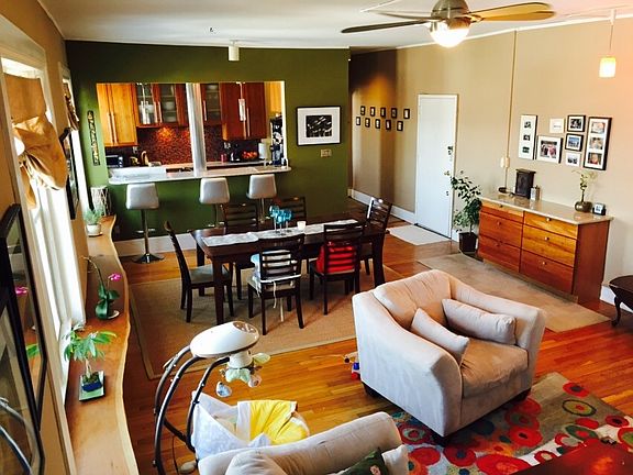 open concept living/dining/kitchen