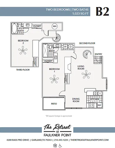 Floor plan 2 Bed/2 Bath Gold