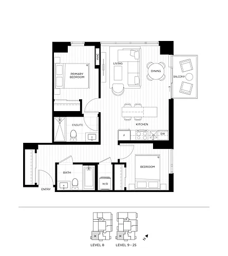 Floor plan T2-0804