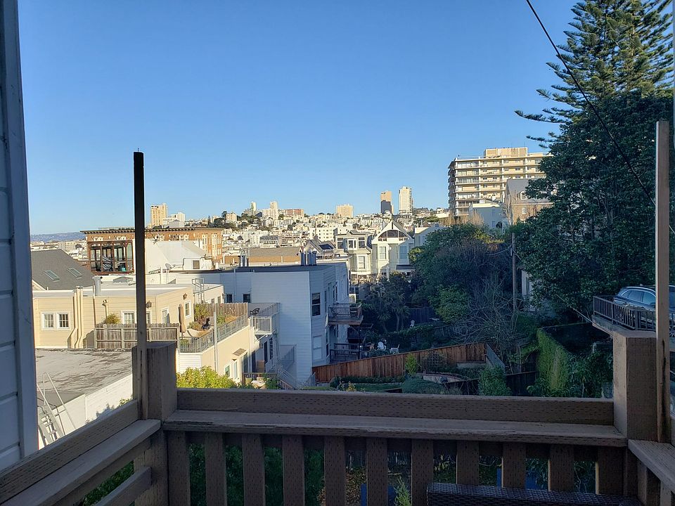 View of Russian Hill from the patio