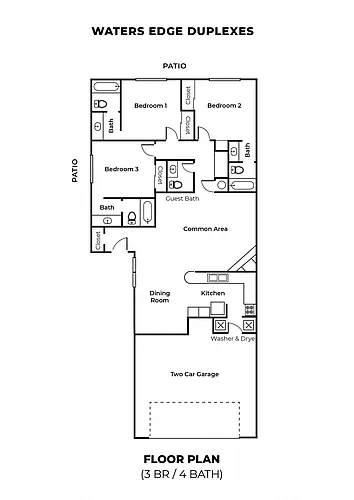 Floor plan 3 Bedroom