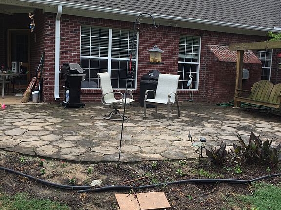 Paver patio & covered porch