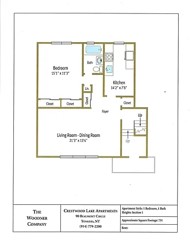 Floor plan 1 BED HEIGHTS 1