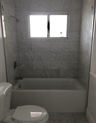 Luxurious, deep, modern tub!