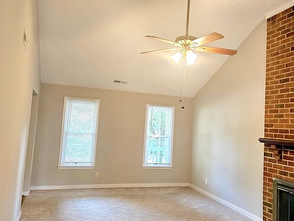 Living room, facing front of home. The living room was just repainted.