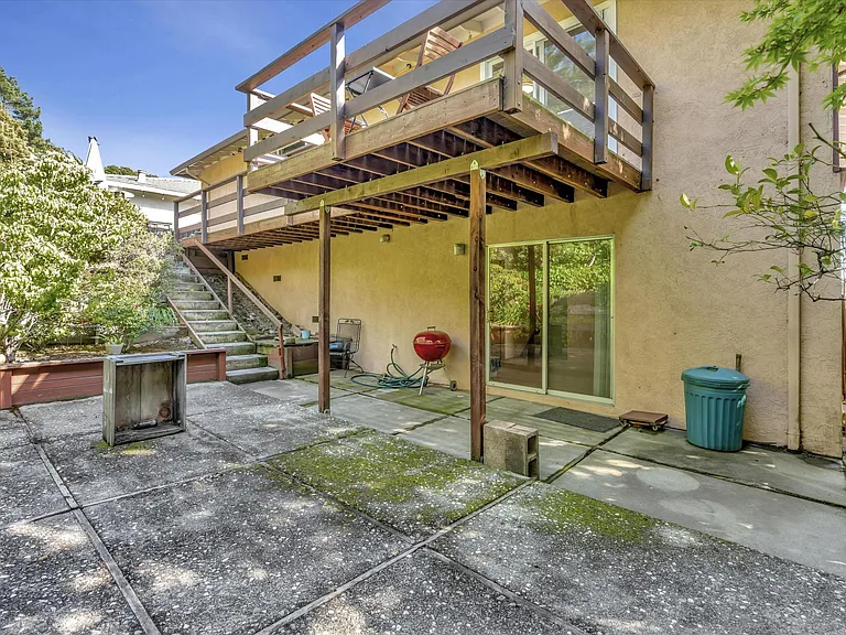 Lower patio