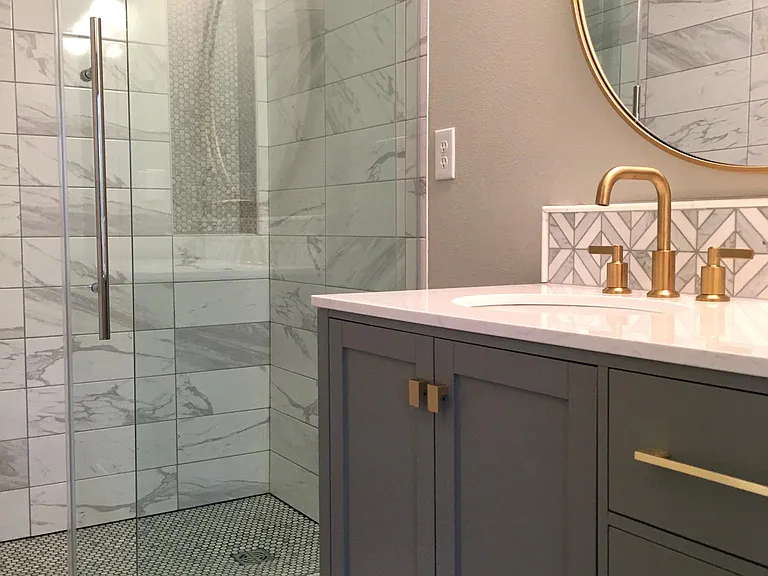 Master bathroom renovated head to toe
