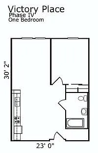 Floor plan One Bedroom