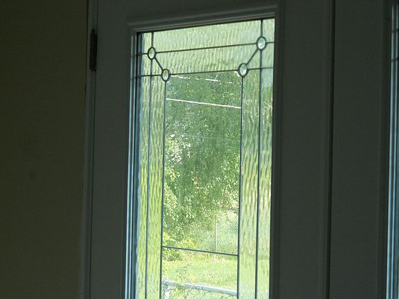 french patio door stained