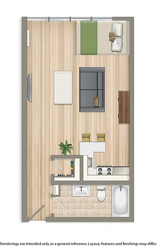 Floor plan Studio B