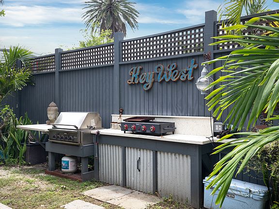 Great grill area right outside the kitchen