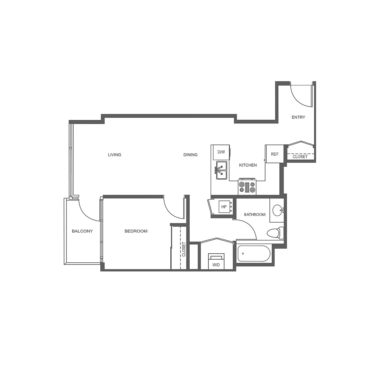 Floor plan PINNACLE ON THE PARK 1C