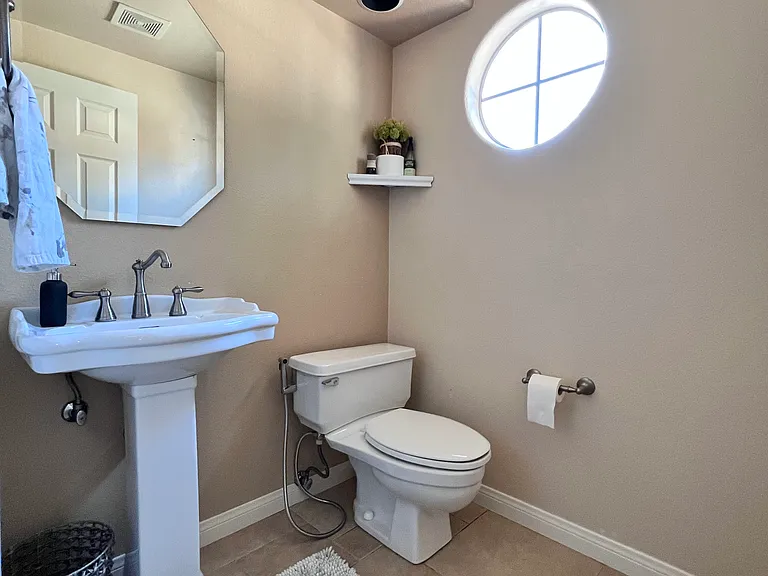 Powder Room, staged