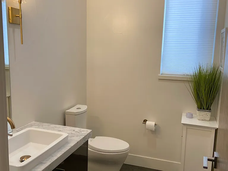 Powder room on main floor