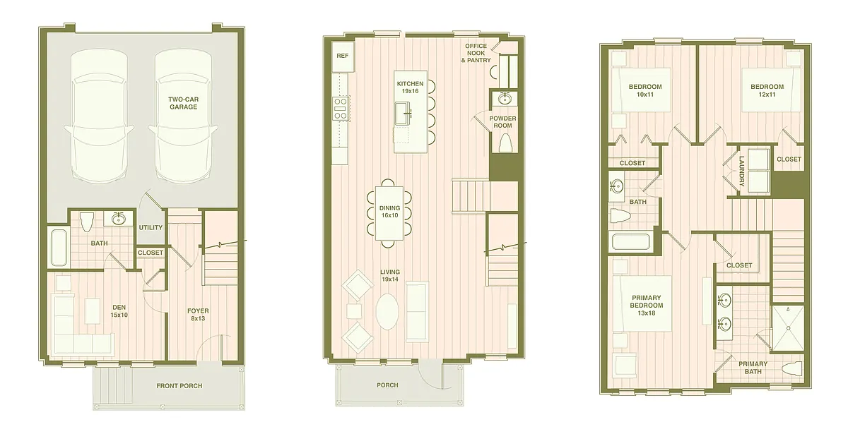 Floor plan Marsh Front - E