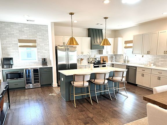 Kitchen with Monogram Refrigerator to help your food last longer and wine and coffee bar, great for hosting (main floor located on 2nd floor)