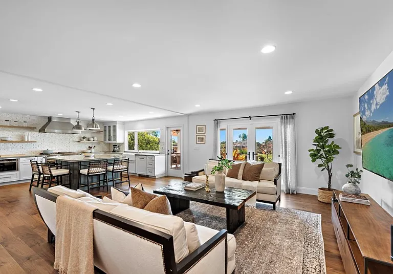 Open-concept kitchen and family room_perfect for entertaining. *Home will be delivered unfurnished.