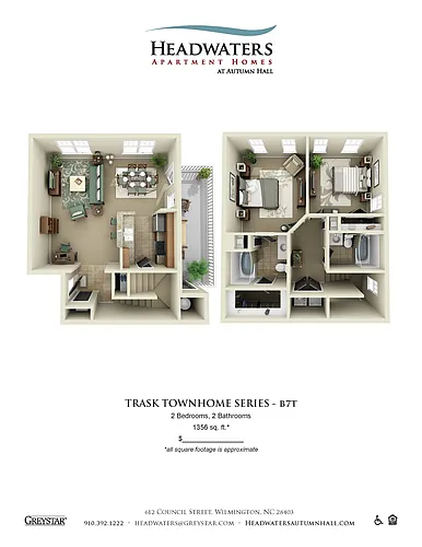 Floor plan 2 Bedroom 2 Bath