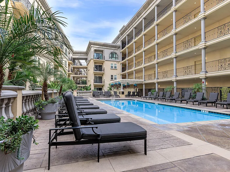 Pool with lounge chairs
